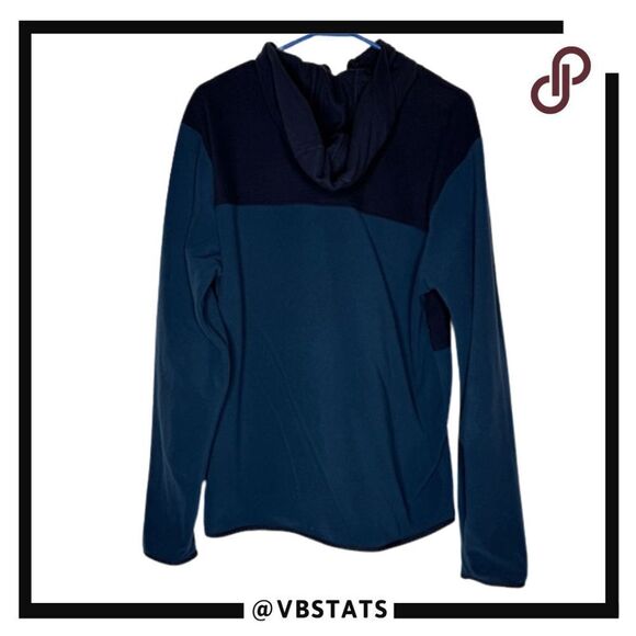 The North Face Men's Glacier Full Zip Fleece Jacket Navy Blue Medium - Picture 2 of 6